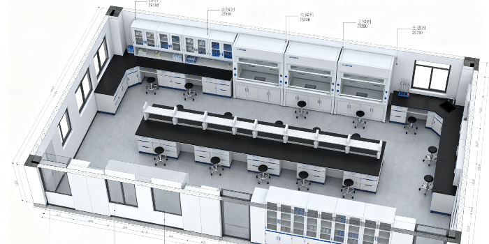 實驗室整體設計方案：核心家具搭配與空間規劃