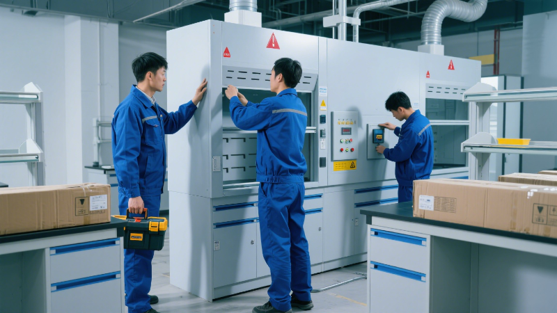 實(shí)驗(yàn)室家具生產(chǎn)車間